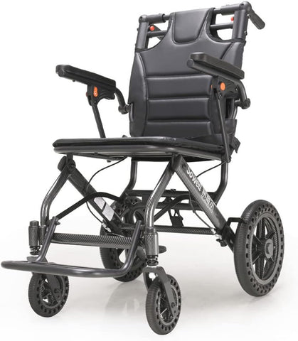 Lightweight Folding Travel Wheelchair Transport Chair_with Handle