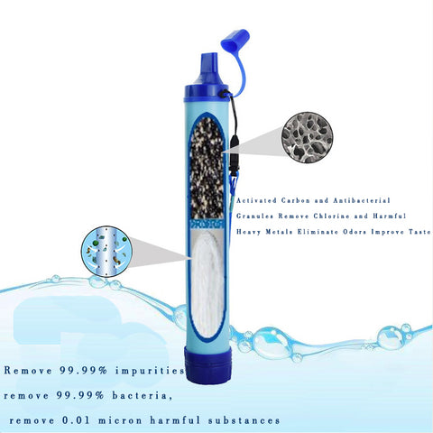 Outdoor equipment portable direct drinking water purification straw portable filtered water field adventure earthquake outdoor straw